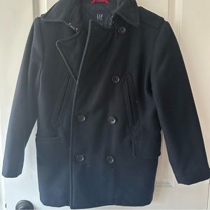 Boys navy blue pea coat-Gap Brand- Size 8